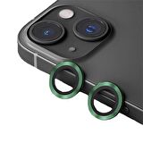 BİNANO METAL RİNG IPHONE 15/15 PLUS KOYU YEŞİL KAMERA KORUYUCU