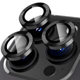 BİNANO METAL RİNG IPHONE 15 PRO/15 PRO MAX SİYAH KAMERA KORUYUCU