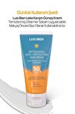 Luis Bien Leke Karşıtı SPF 50+ Tüm Ciltler İçin Yüksek Korumalı Nemlendirici Güneş Kremi 50 ML