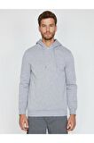 Erkek Siyah Kapüsonlu Sweatshirt 0KAM71593LK