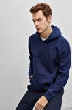 Erkek Siyah Kapüşonlu Sweatshirt 9KAM71593LK