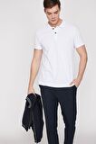 Erkek Mavi Polo Yaka T-Shirt 9YAM12133LK