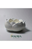 Dekorea Home Lotus Taş Tozu Mumluk – El Yapımı Aromaterapi Mum
