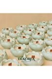 Dekorea Home Lotus Taş Tozu Mumluk – El Yapımı Aromaterapi Mum