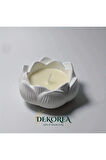 Dekorea Home Lotus Taş Tozu Mumluk – El Yapımı Aromaterapi Mum