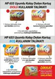 HP 655 UYUMLU Kolay Dolan Kartuşları (DOLU) 4615/ 5525/ 6625/ 3525 Uyumlu