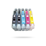 EPSON T0711H-T0711H-T1002-T1003-T1004 UYUMLU KOLAY DOLAN KARTUŞLAR (DOLU) Photoink MÜREKKEPLİ - BX31