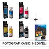 HP Photosmart C6180 All-in-One Printer 1 Takım Photoink Mürekkep- Fotoğraf Kağıdı Hediyeli