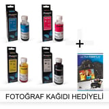 HP Officejet r45 1 Takım Photoink Mürekkep- Fotoğraf Kağıdı Hediyeli