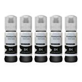 EPSON  EcoTank L3150 için5 Adet Siyah Photoink Mürekkep