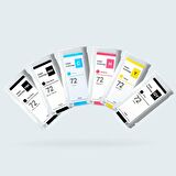 HP 72 6 Renk Uyumlu Kartuş / Hp DesignJet T610 / T620 / T770 / T790 / T795 / T1100 / T1120 / T1200 /