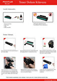 Pluscopy Muadil Pantum PA200B PA-200 pa210REFİLL-P2500-M6600 Toz+Çip Toner Dolum Kiti Tekli