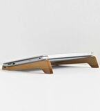 Firmalara Özel Logolu Taşınabilir Ahşap Notebook Laptop Standı – 10 Adet