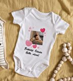 Kişiye Özel Fotoğraflı Bebek Body Zıbın - Model 1