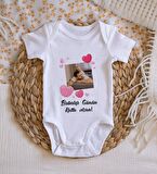Kişiye Özel Fotoğraflı Bebek Body Zıbın - Model 1