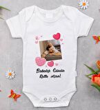 Kişiye Özel Fotoğraflı Bebek Body Zıbın - Model 1