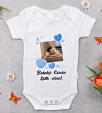 Kişiye Özel Fotoğraflı Bebek Body Zıbın - Model 2