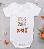 BK Kids Kids Zone Tasarımlı Bebek Body Zıbın - Model 1