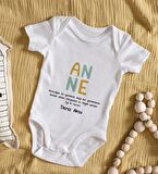 BK Kids İsimli Anne Tasarımlı Bebek Body Zıbın - Model 2