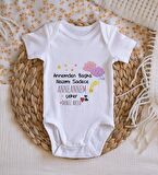 BK Kids İsimli Anneannem Tasarımlı Bebek Body Zıbın - Model 1