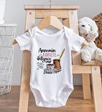 BK Kids İsimli Annemin Kahveye İhtiyacı Var Tasarımlı Bebek Body Zıbın - Model 1
