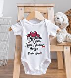 BK Kids İsimli Aynı Adama Aşığız Tasarımlı Bebek Body Zıbın - Model 1