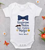 BK Kids İsimli Aynı Kadına Aşığız Tasarımlı Bebek Body Zıbın - Model 1