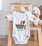 BK Kids İsimli Babamı Aratmayın Bana Tasarımlı Bebek Body Zıbın - Model 1