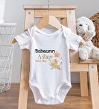 BK Kids İsimli Babasının Aslanı Tasarımlı Bebek Body Zıbın - Model 1