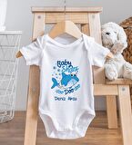 BK Kids İsimli Baby Shark Tasarımlı Bebek Body Zıbın - Model 1