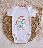 BK Kids İsimli Bayram Şekeri Tasarımlı Bebek Body Zıbın - Model 1