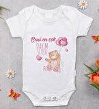BK Kids İsimli Beni En Çok Dayım Sever Tasarımlı Bebek Body Zıbın - Model 1