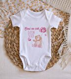 BK Kids İsimli Beni En Çok Dayım Sever Tasarımlı Bebek Body Zıbın - Model 1