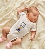 BK Kids İsimli Burada Patron Benim Tasarımlı Bebek Body Zıbın - Model 1