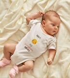 BK Kids İsimli Daddy's Little Sunshine Tasarımlı Bebek Body Zıbın - Model 1