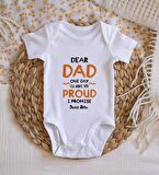 BK Kids İsimli Dear Dad Tasarımlı Bebek Body Zıbın - Model 1