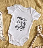 BK Kids İsimli Drinking Buddies Tasarımlı Bebek Body Zıbın - Model 1