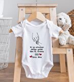 BK Kids İsimli En İyi Arkadaşın Olmaya Geldim Tasarımlı Bebek Body Zıbın - Model 1