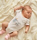 BK Kids İsimli Her Şeyin Başı Süt Tasarımlı Bebek Body Zıbın - Model 1