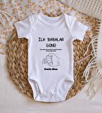BK Kids İsimli İlk Babalar Günü Tasarımlı Bebek Body Zıbın - Model 2