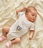 BK Kids İsimli İlk Diş Tasarımlı Bebek Body Zıbın - Model 1