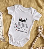 BK Kids İsimli İyi Ki Doğdun Canım Babam Tasarımlı Bebek Body Zıbın - Model 1