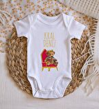 BK Kids İsimli Kral Tasarımlı Bebek Body Zıbın - Model 1