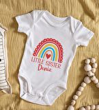 BK Kids İsimli Little Sister Tasarımlı Bebek Body Zıbın - Model 1