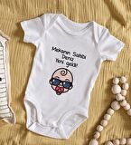 BK Kids İsimli Mekanın Sahibi Geldi Tasarımlı Bebek Body Zıbın - Model 1