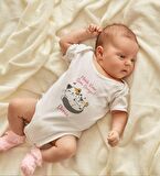 BK Kids İsimli Minik Kızın Seni Seviyor Tasarımlı Bebek Body Zıbın - Model 1