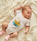 BK Kids İsimli Sevimli Kaptan Tasarımlı Bebek Body Zıbın - Model 1