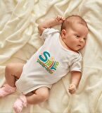 BK Kids İsimli Smile Tasarımlı Bebek Body Zıbın - Model 1