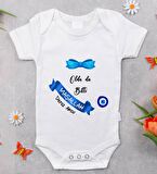 BK Kids İsimli Sünnet Tasarımlı Bebek Body Zıbın - Model 1