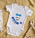 BK Kids İsimli Sünnet Tasarımlı Bebek Body Zıbın - Model 1